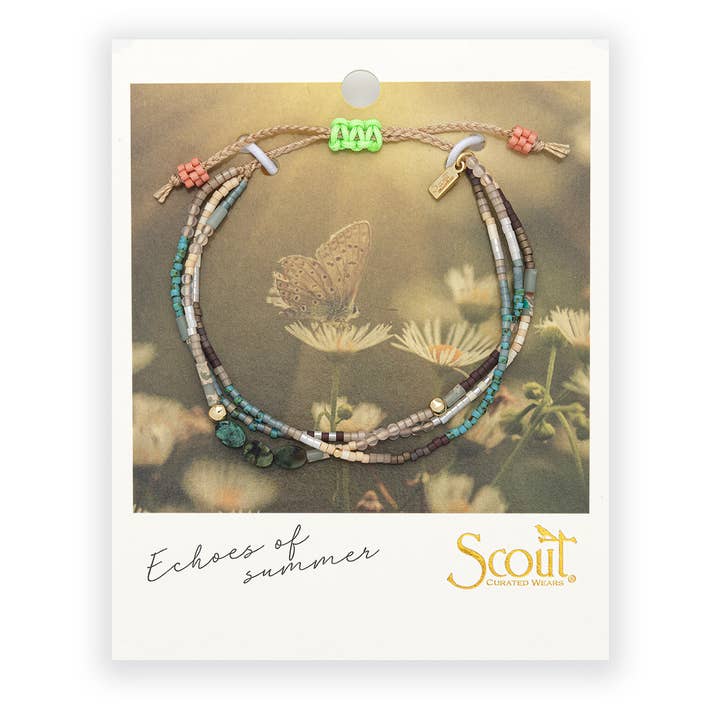 Scout Curated Wears - Wholesale Beaded Bracelet - Mixed Media Bracelet - Transformation/African Turquoise/Gold