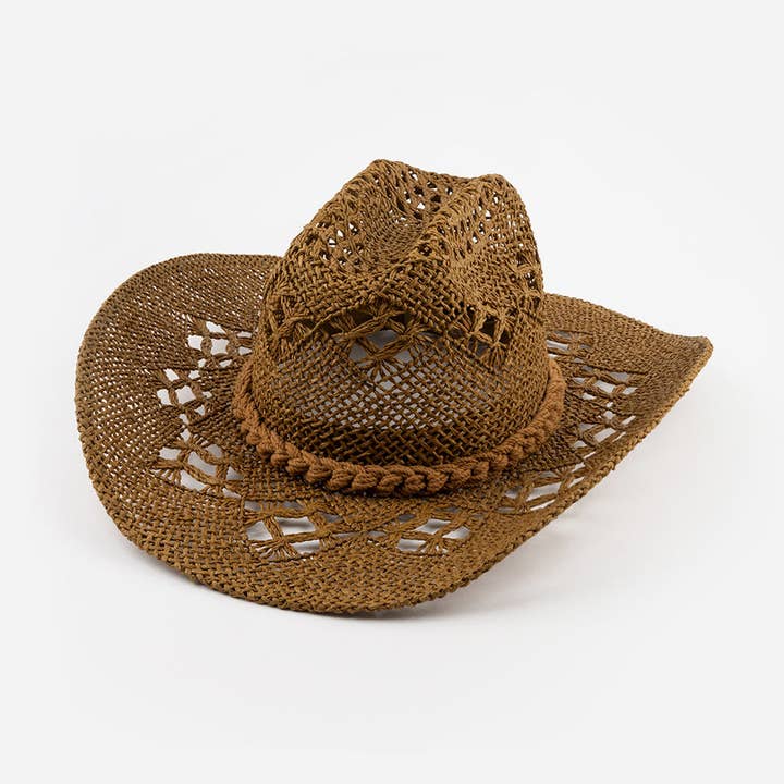 Gigi Pip - Wholesale Cowboy Hat - Women's - Remy Vented Straw Cowboy Hat0