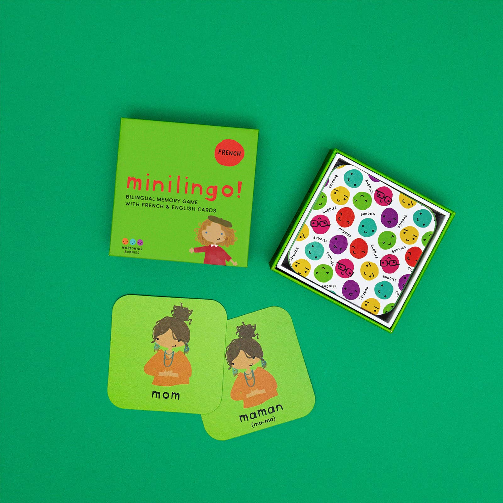 Worldwide Buddies - Wholesale Learning Cards - Kids & Baby - Minilingo Bilingual French/English Flashcards for Kids3