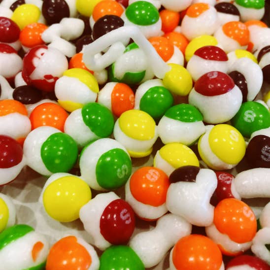 Rainbow Puffs for wholesale by CARLA'S FREEZE DRIED TREATS LLC.