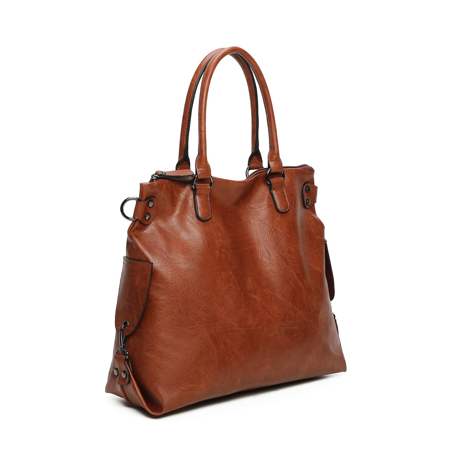 INES DELAURE – Großhandel Henkeltasche – Damen – Weiche Tragetasche mit Reißverschluss4