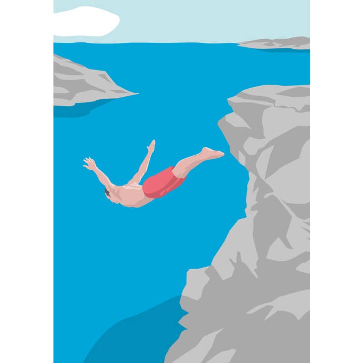 Artprint A4 - Arte Moderna - Cliff Jumper por atacado de nobis design