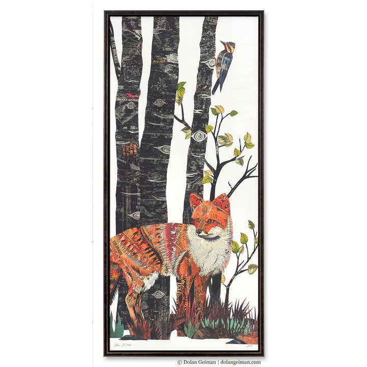 Canvas Art | Aspen Wall Art | MIDNIGHT FOREST (FOX) for wholesale by Dolan Geiman