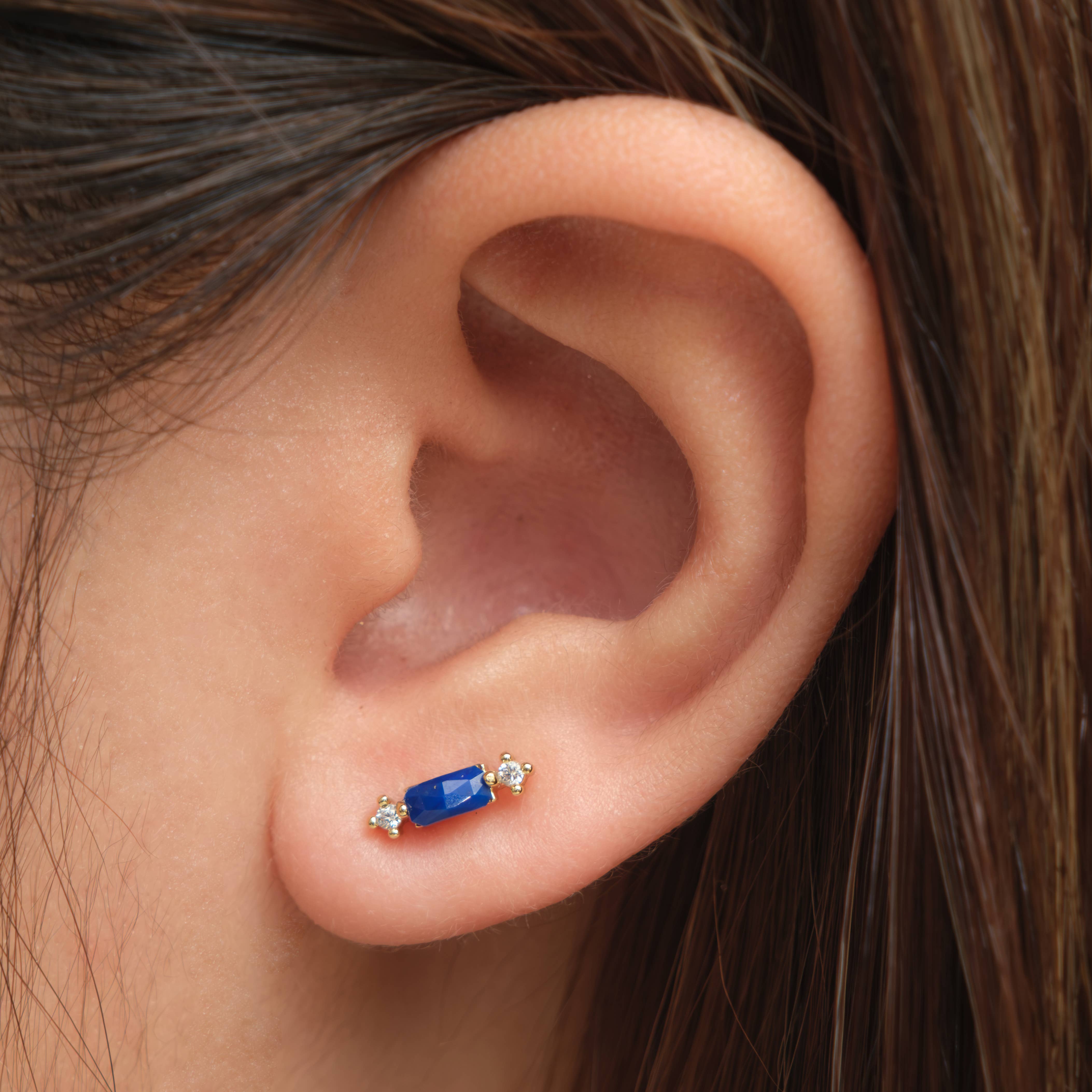 Heilo Jewelry - Wholesale Stud/Post Earrings - Jane Studs | Lapis1
