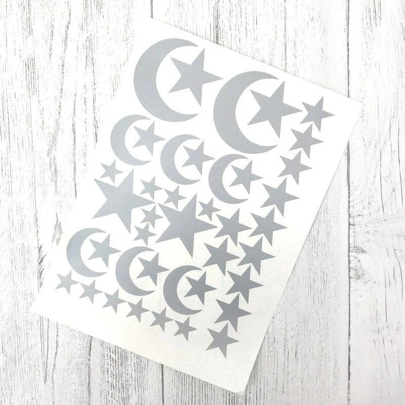 Bunny and Bear Studio – wholesale Wall decal/stickers – Star & Moon Wall Decals1