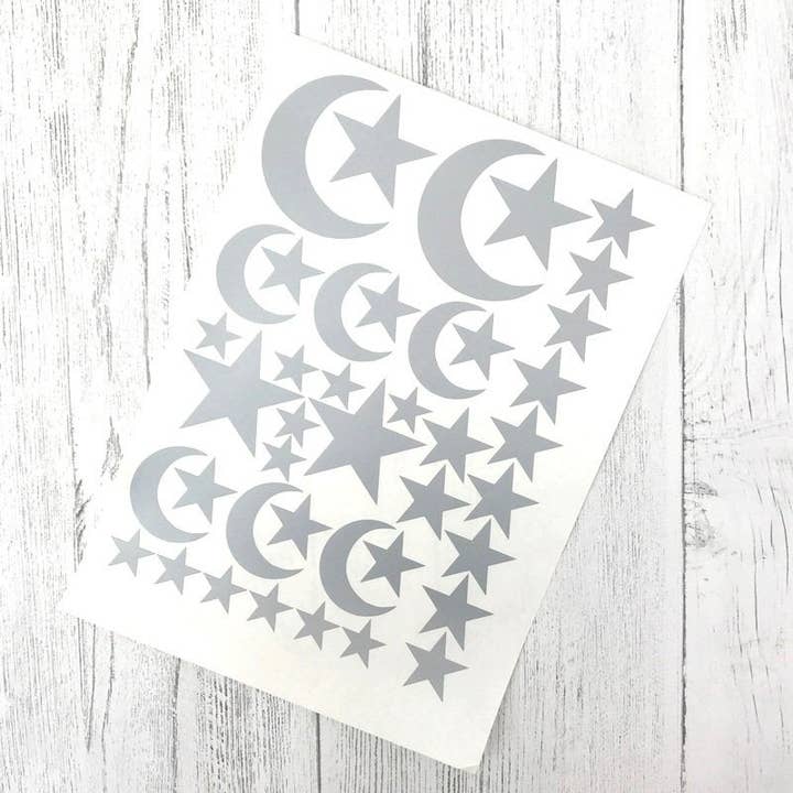 Bunny and Bear Studio – wholesale Wall decal/stickers – Star & Moon Wall Decals1
