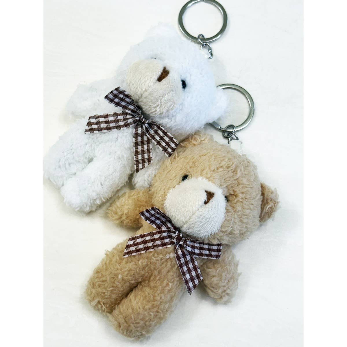 MIX COLOR Lovely Bear Plush Key Chain for wholesale on Faire2