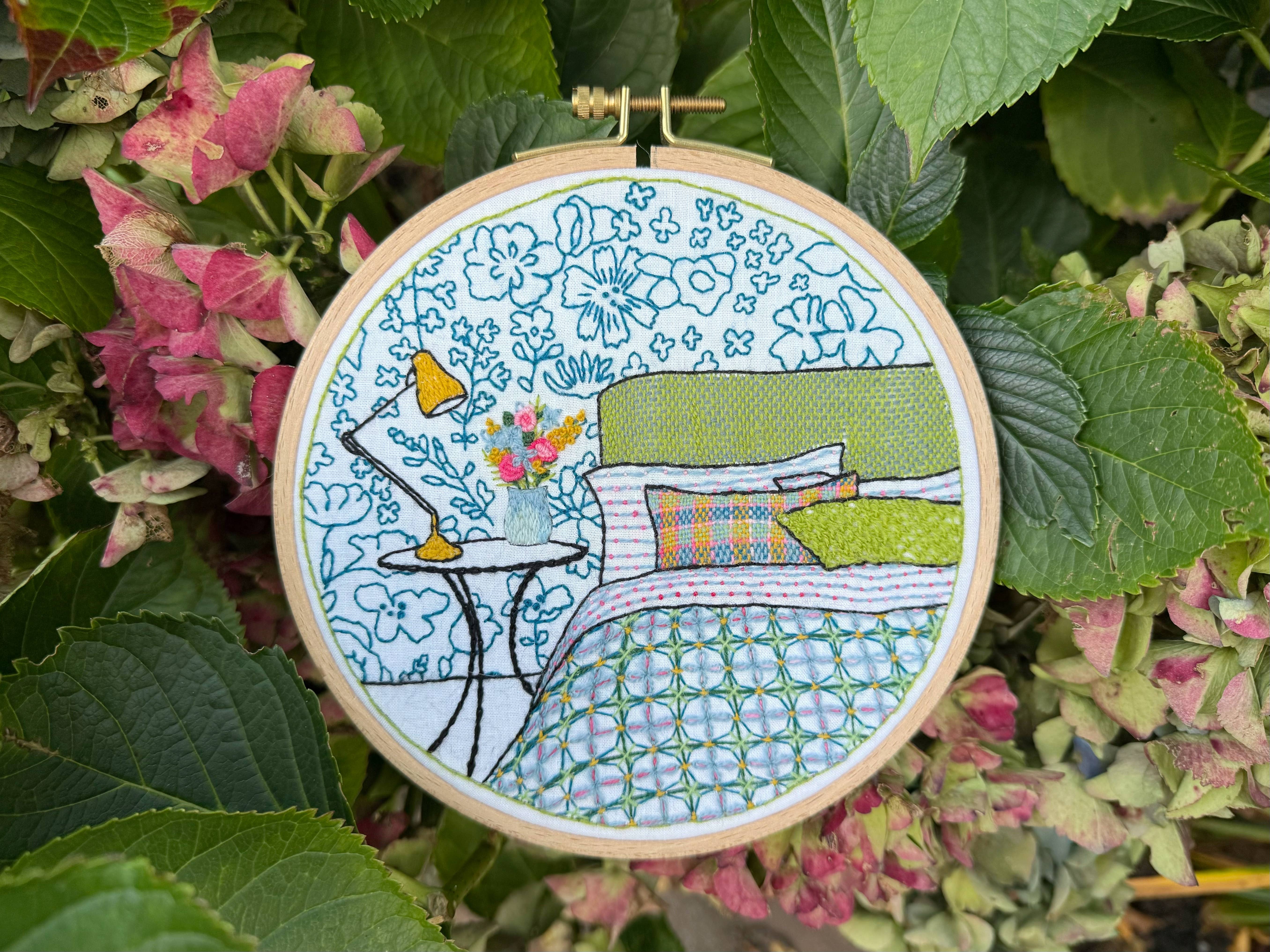 Cream Tea and Lace - Wholesale Embroidery/Cross Stitch Supplies - embroidery kit midsummer, interior design modern hoop art10