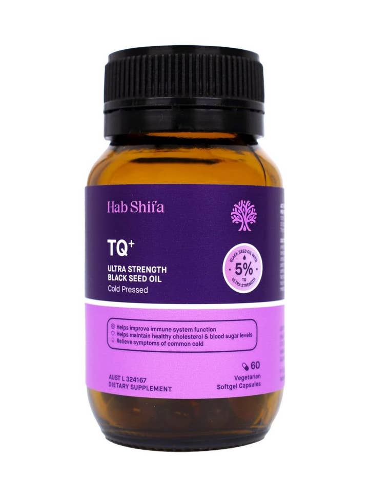 TQ+ Ultra Strength Black Seed Oil 60 Capsules for wholesale by Hab Shifa