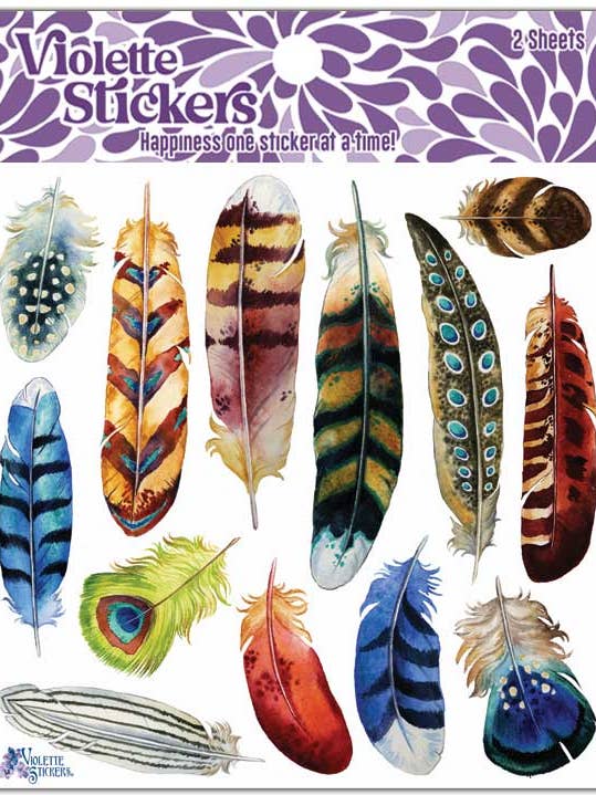 Pegatinas K13 Bold Feather para venta al por mayor de Violette Stickers