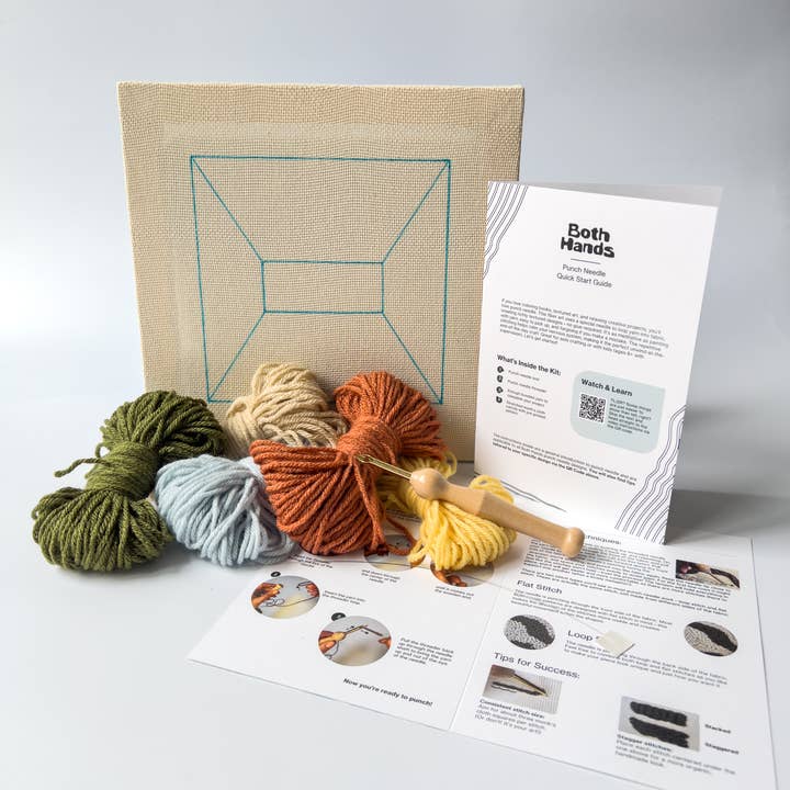 Both Hands Crafts - Wholesale DIY Craft Kit - "Portal" - Beginner Punch Needle Kit - Wall Art 7
