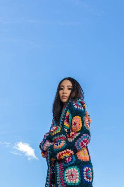 SAACHI – Engroshandel Kimono - Dame – Hæklet uldhætte Kimono Lang38