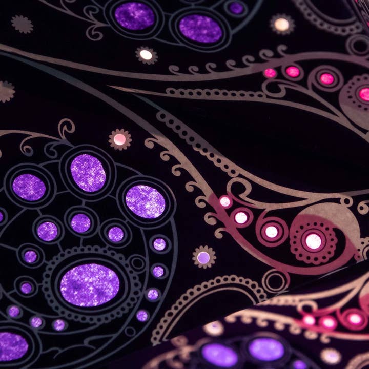 purple Paper Star Lantern - Damask Violet for wholesale on Faire1