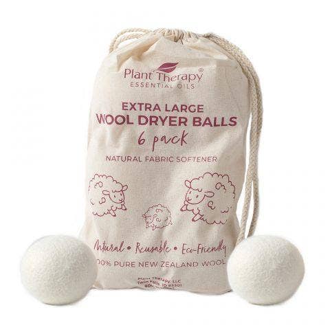 The Bali Market - Wholesale Dryer Balls - Wool Dryer Balls - 6 Extra Large 3" Dryer Balls