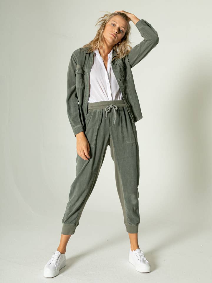 Maven West - Wholesale Lounge Sweatpants/Joggers - Women's - MIXED MEDIA DRAWSTRING JOGGER1