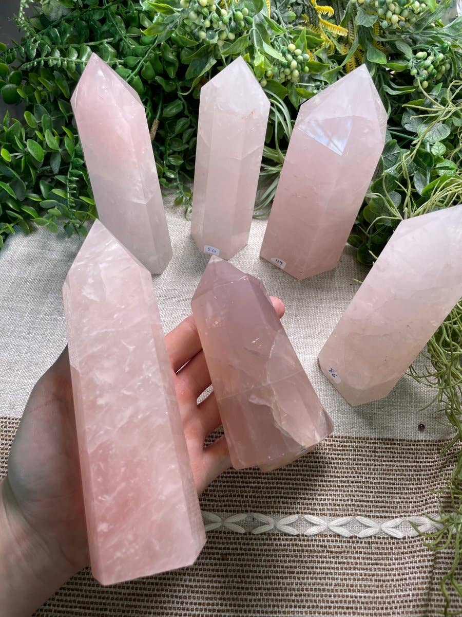 Copper Ashes - Wholesale Spiritual Stone/Crystal - Rose Quartz Tower4