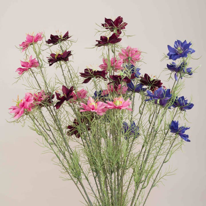 Mezu Silk Flowers - Wholesale Artificial flowers - Artificial White Love in the Mist2