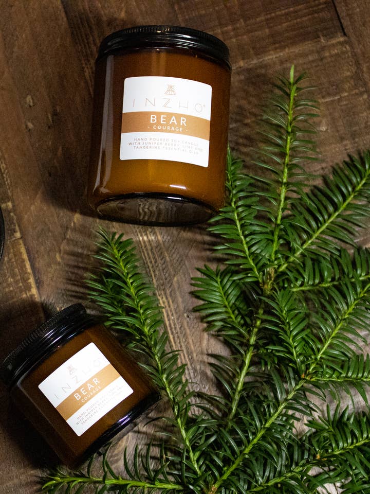 Bear - For Courage - Vela de soja aromaterapia por atacado de INZHO