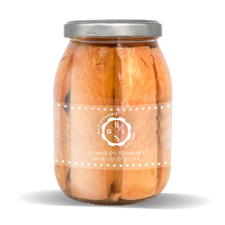 Thon de madrague en filets à l'huile d'olive 1062 ml pour la vente par Gastronomie Italiane