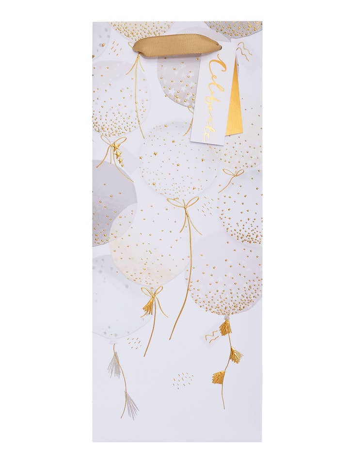 Sac cadeau bouteille - Design ballons de célébration pour la vente par UK Greetings