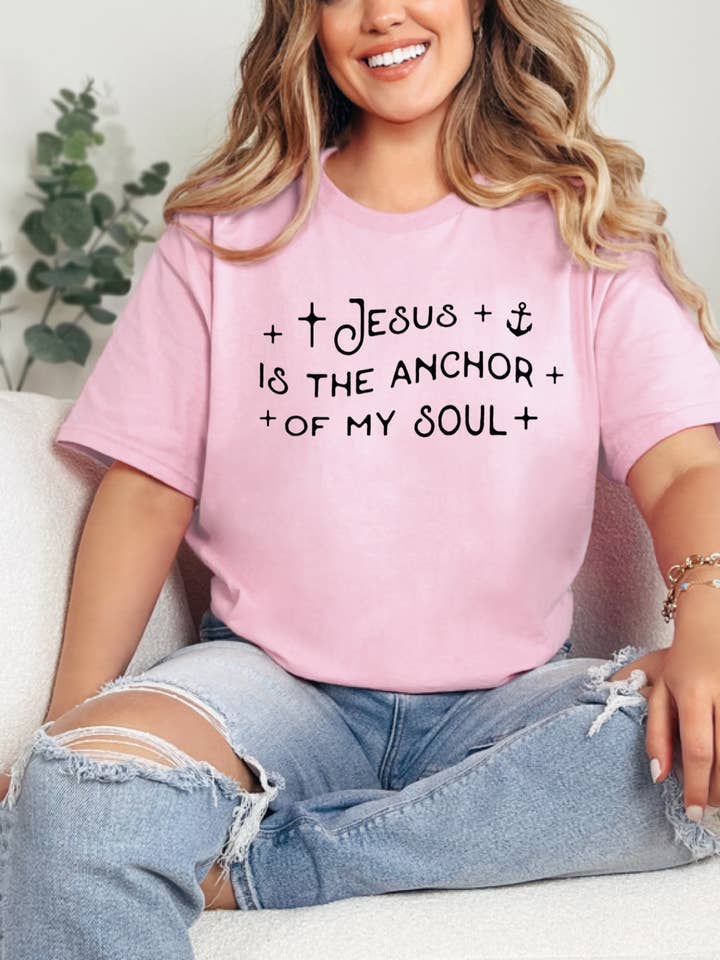 Jesus is the Anchor of my Soul (Gildan Sub T-Shirt Mock-up) for wholesale by 1/2 Penny Wholesale