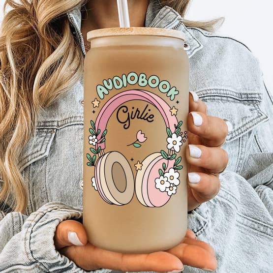 Ljudbok Girlie Frostad Burk med Bambu Lock | Bokälskare för wholesale av DIYxe