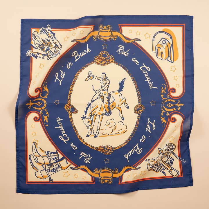 Hankeys - Wholesale Bandana - Unisex - Rodeo Roundup Bandana