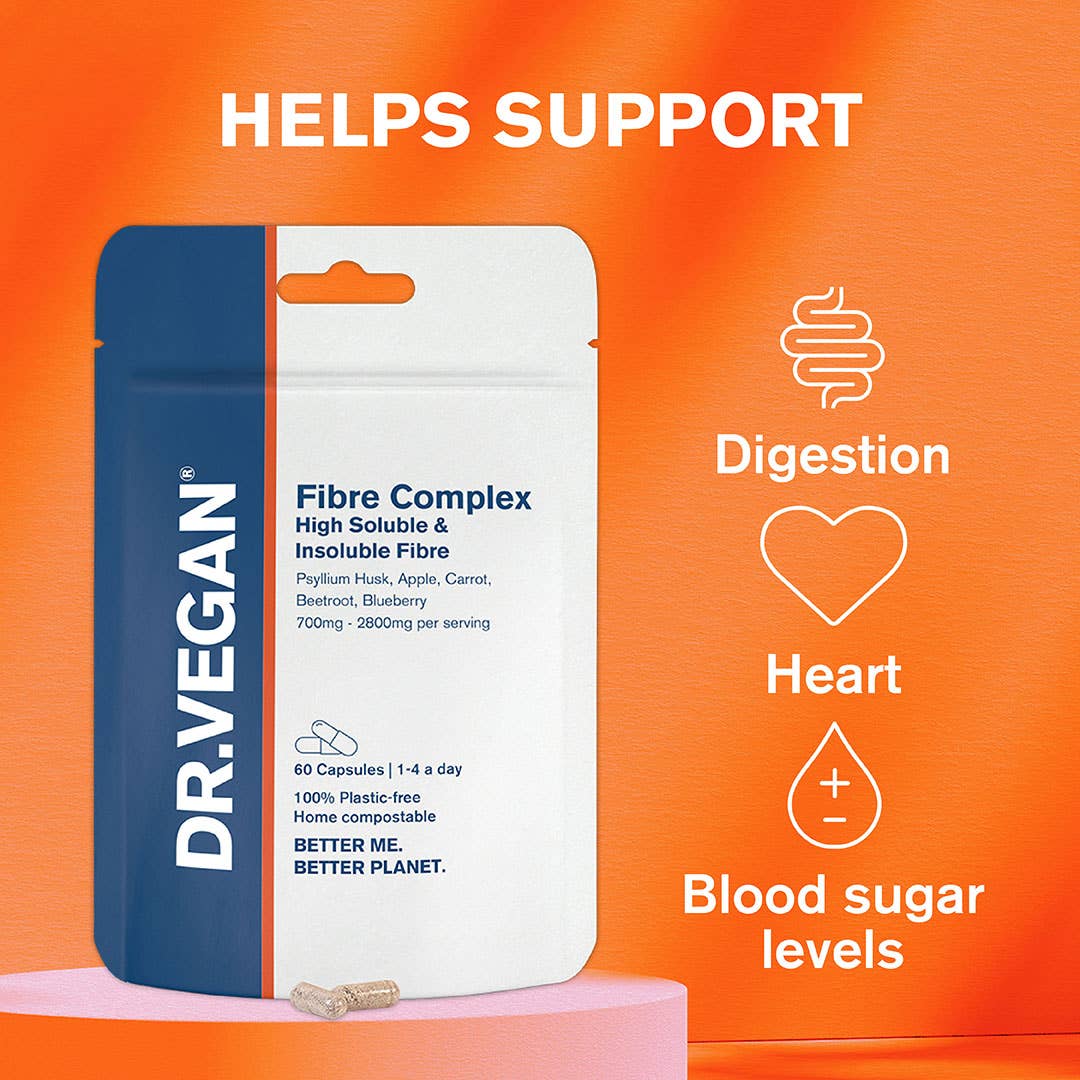 DR.VEGAN – wholesale Oral supplement/vitamin – Fibre Complex | 60 Capsules | Digestion Support2