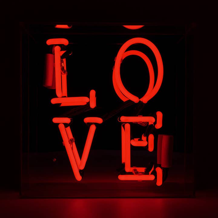'Love' Glass Neon Sign - Red for wholesale by Locomocean
