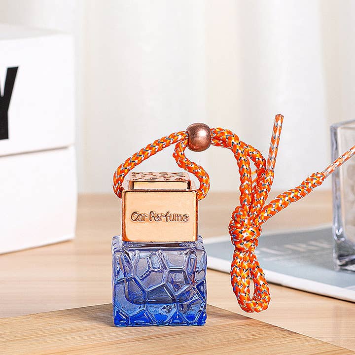 Candles Meta - Wholesale Car Freshener - Unisex - 8ml Rose Gold Lid Water Cube Car Perfume Empty Bottle