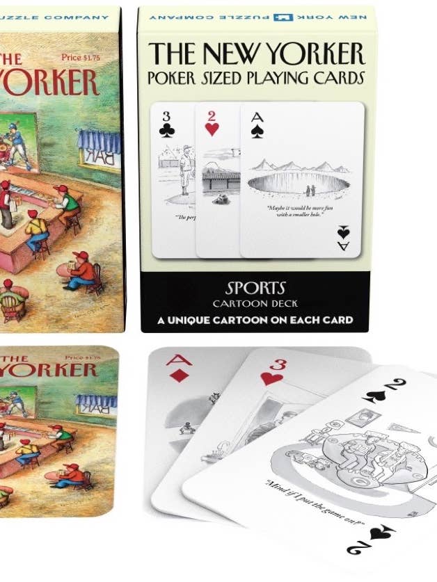 Sports Cartoons Playing Cards Single Standard Deck for wholesale by New York Puzzle Company