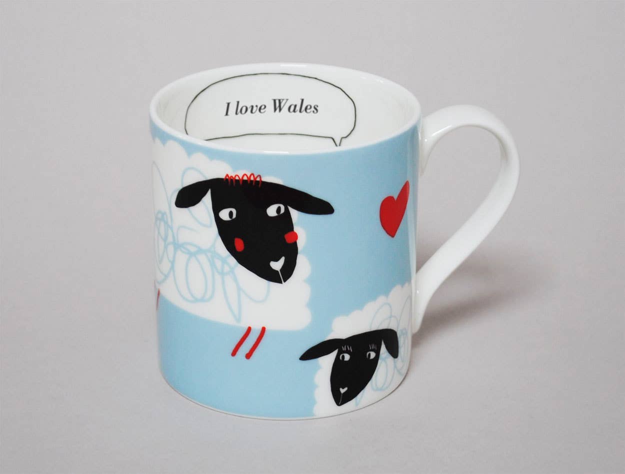 Repeat Repeat – wholesale Coffee mug – Bubble Ba Ba Wales Bone China Mug