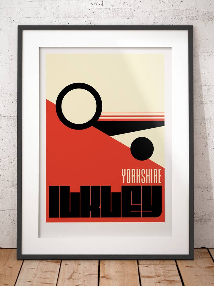 Impression artistique abstraite de vache et veau d'Ilkley Yorkshire (NON ENCADRÉE) pour la vente par Georgina Westley Art & Design