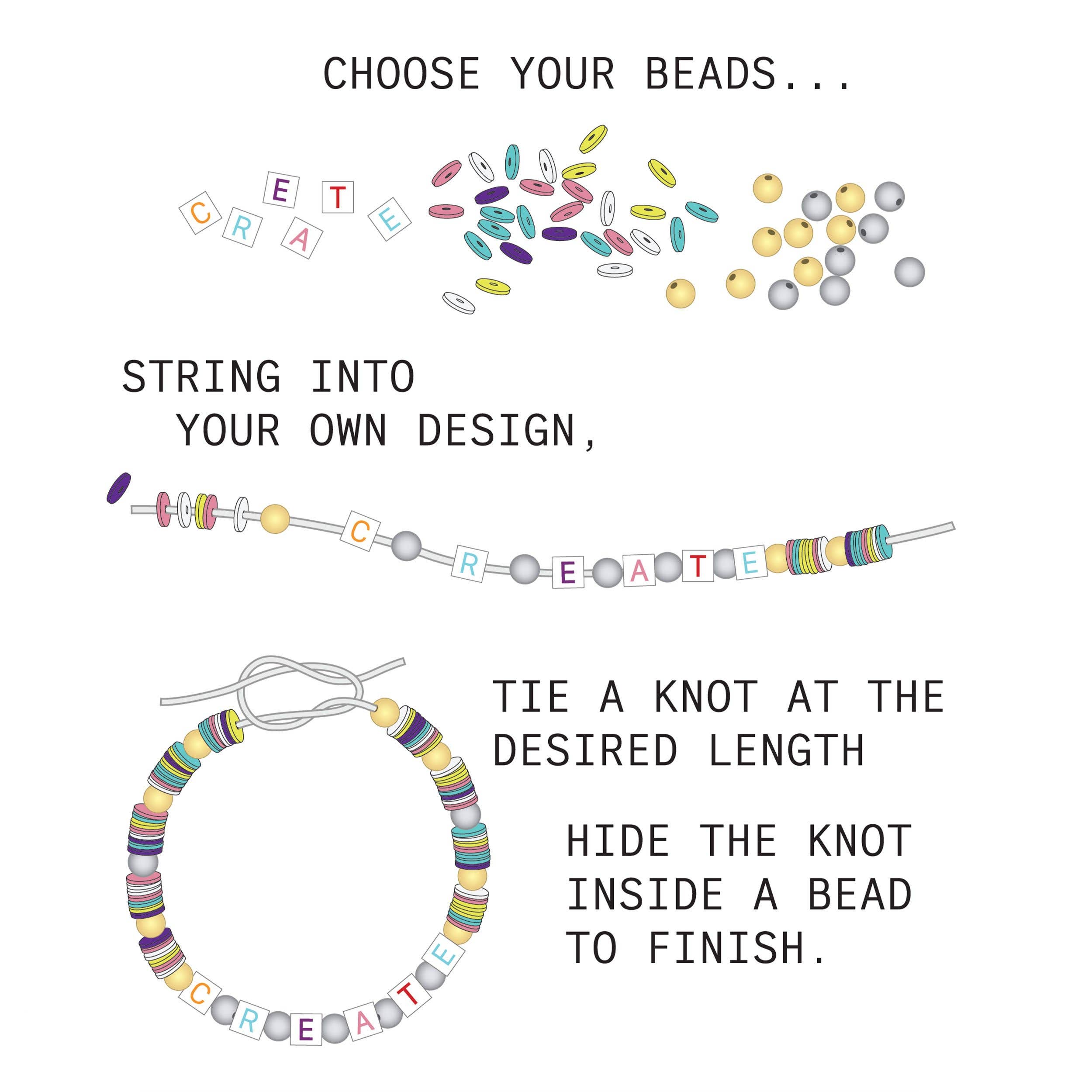 Jewelry Made by Me – wholesale DIY Jewellery – Child – Pastel HAPPY Jar DIY Bead Kit2