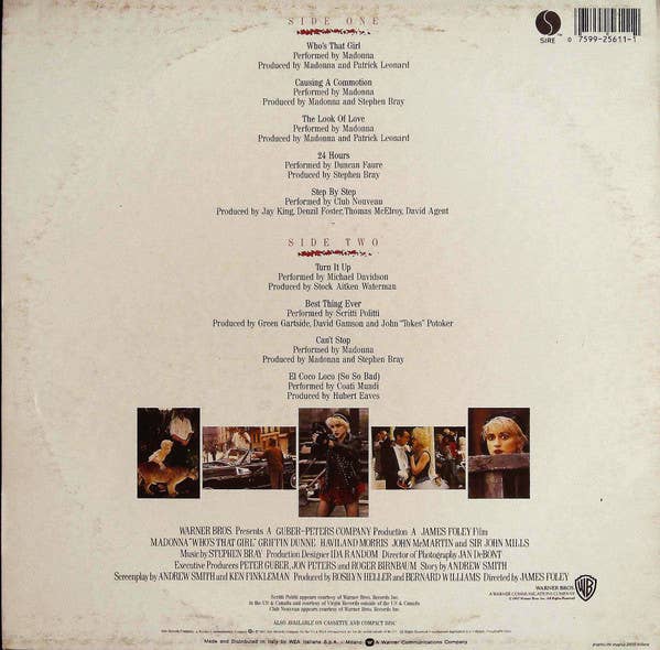 Real Retro - Vendita all'ingrosso CD/vinile musicale - MADONNA Who's That Girl Disco in Vinile Musica1