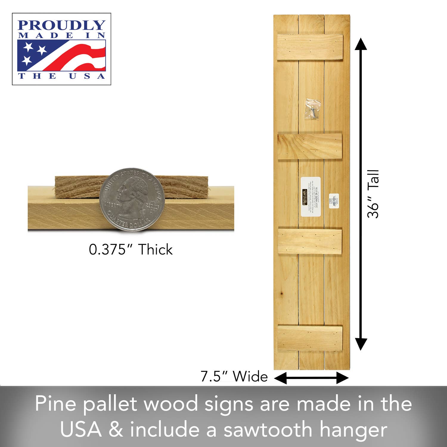 CounterArt/Highland Home/Thirstystone – wholesale Sign – "Sea Turtle" Indoor/Outdoor Pallet Wood Welcome Sign6