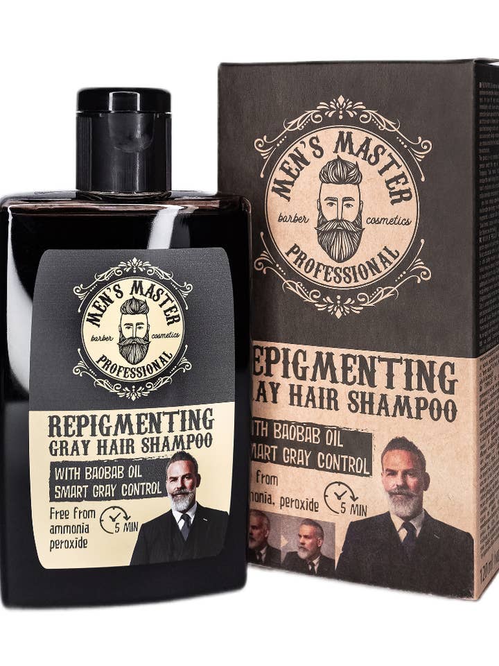 Shampooing repigmentant pour cheveux gris // 120 ml pour la vente par Mister33 Mencare