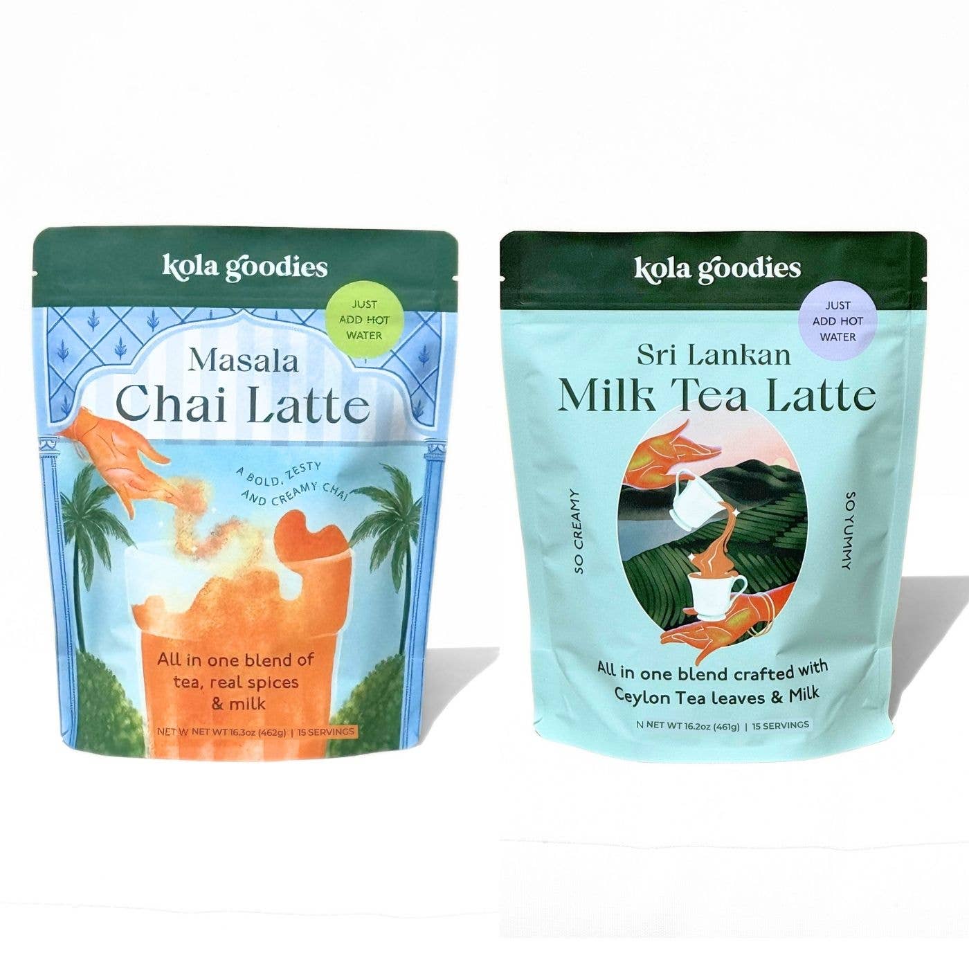 Lazy Girl Chai | Kola Goodies - Vente Kit de fabrication de boisson - Kit de démarrage pour fille paresseuse (Masala Chai & Thé au lait)2