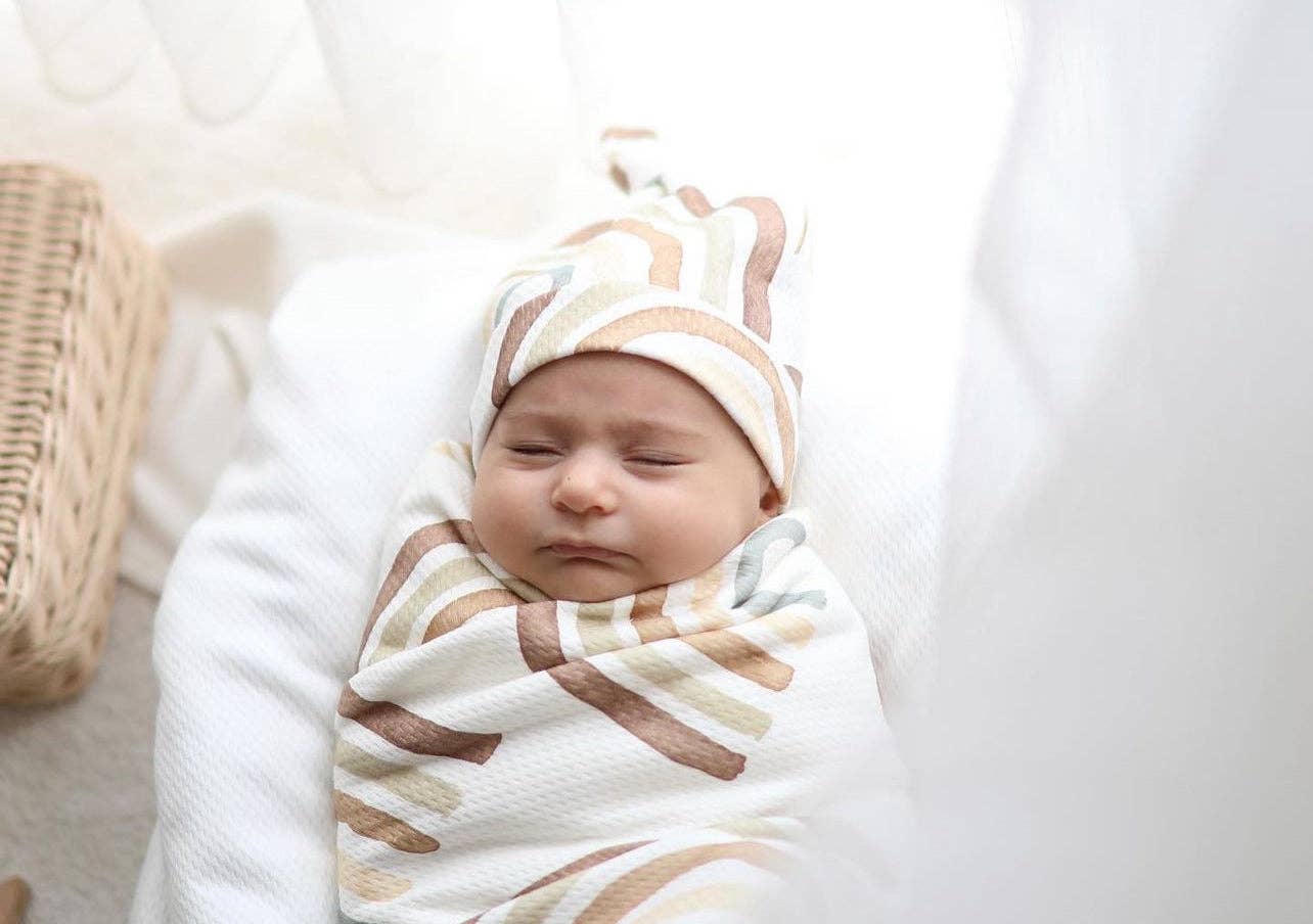 Babylissima - Wholesale Swaddle Set - Baby - Skin to Skin: Copertina & Capellino13