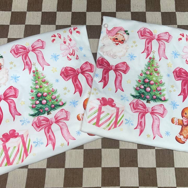 Twisted Image Tees Wholesale - Wholesale T-Shirt (Graphic) - Women's - Coquette Christmas (CC White T-Shirt)