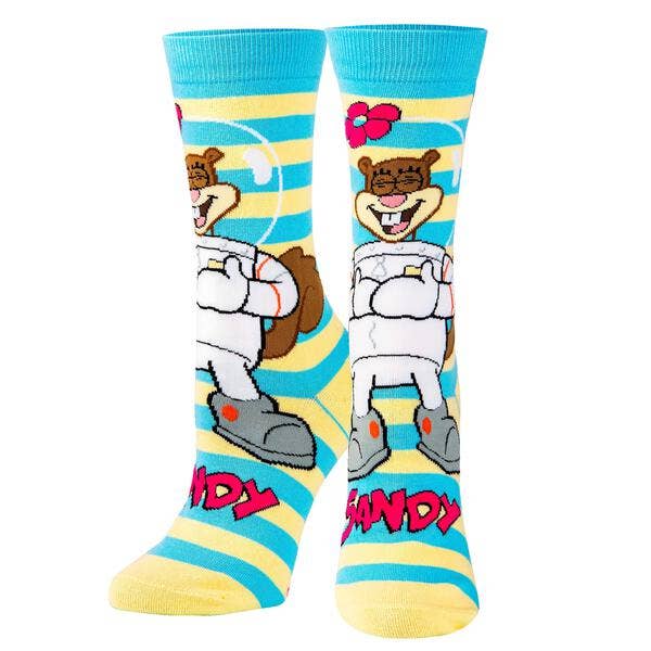 Odd Sox – wholesale Socks – Women's – Sandy Cheeks - Womens Crew Straight0