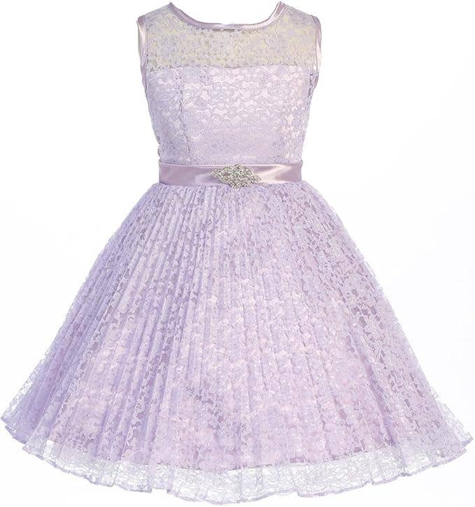 iGirlDress - Wholesale Jurk - Kinderen - Meisjes Plooirok Kant Bloemenmeisjesjurk Maat 4-145