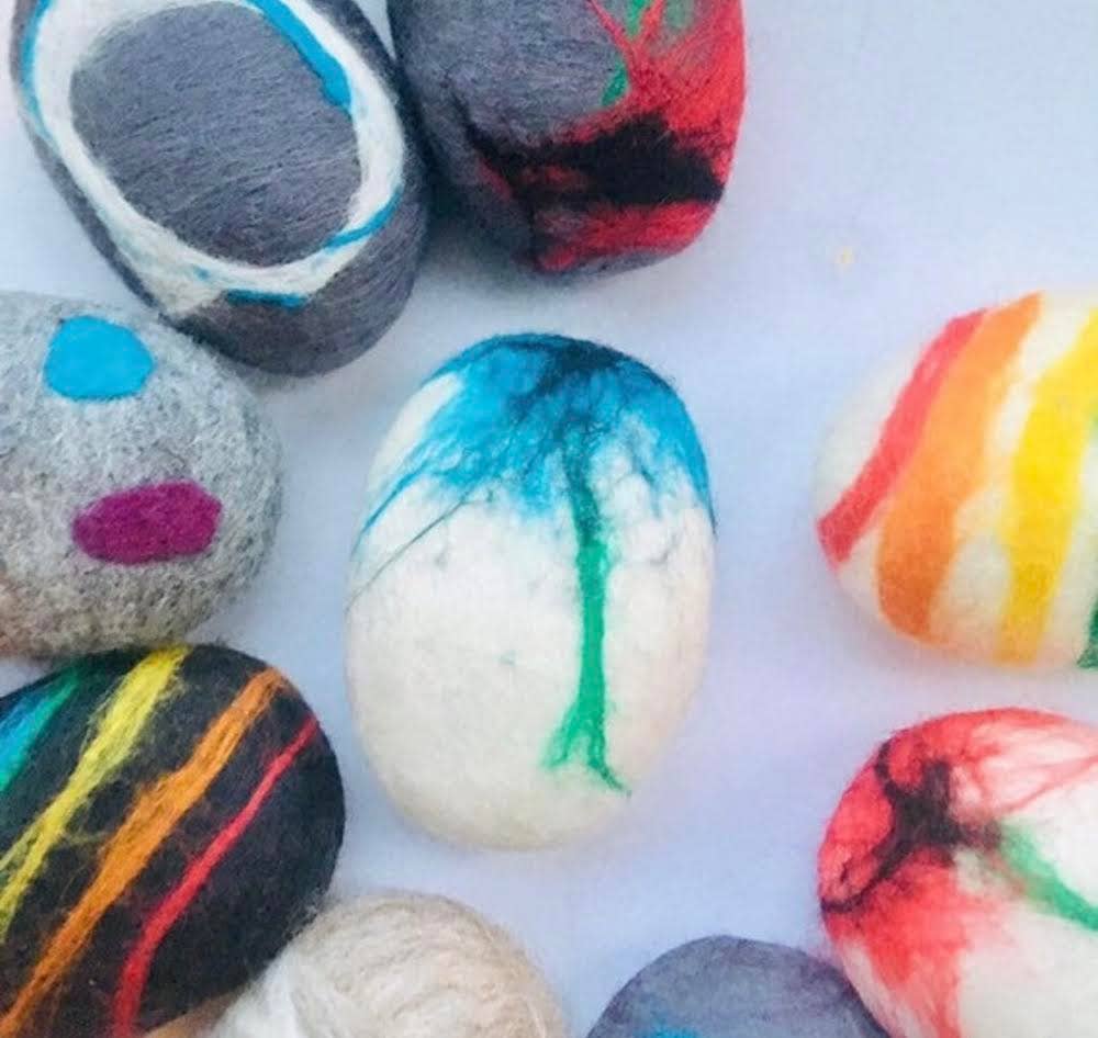 Lucy Antwis - Wholesale Bar Soap - Felted patterned soaps3