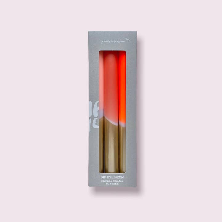 Pink Stories - Wholesale Tapered Candle/Candlestick - Dip Dye Bling Bling * We fell in love in September2