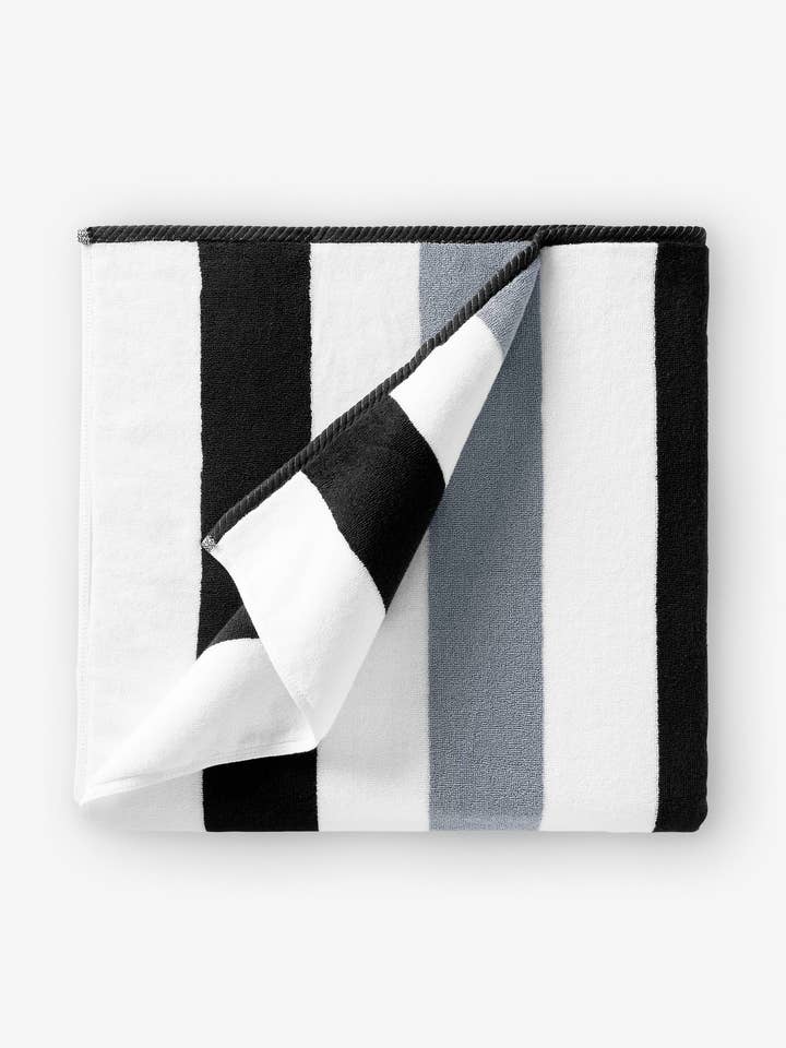 Telo da spiaggia Black & Stone Classic Cabana per la vendita all'ingrosso da parte di Laguna Beach Textile Company, LLC