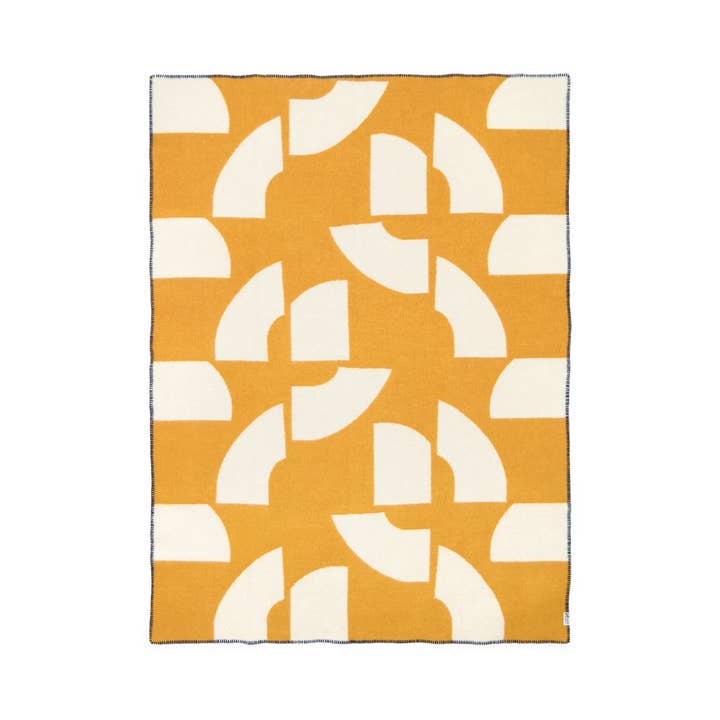 Plaid en laine : Deko Moutarde pour la vente par Sophie Home Ltd