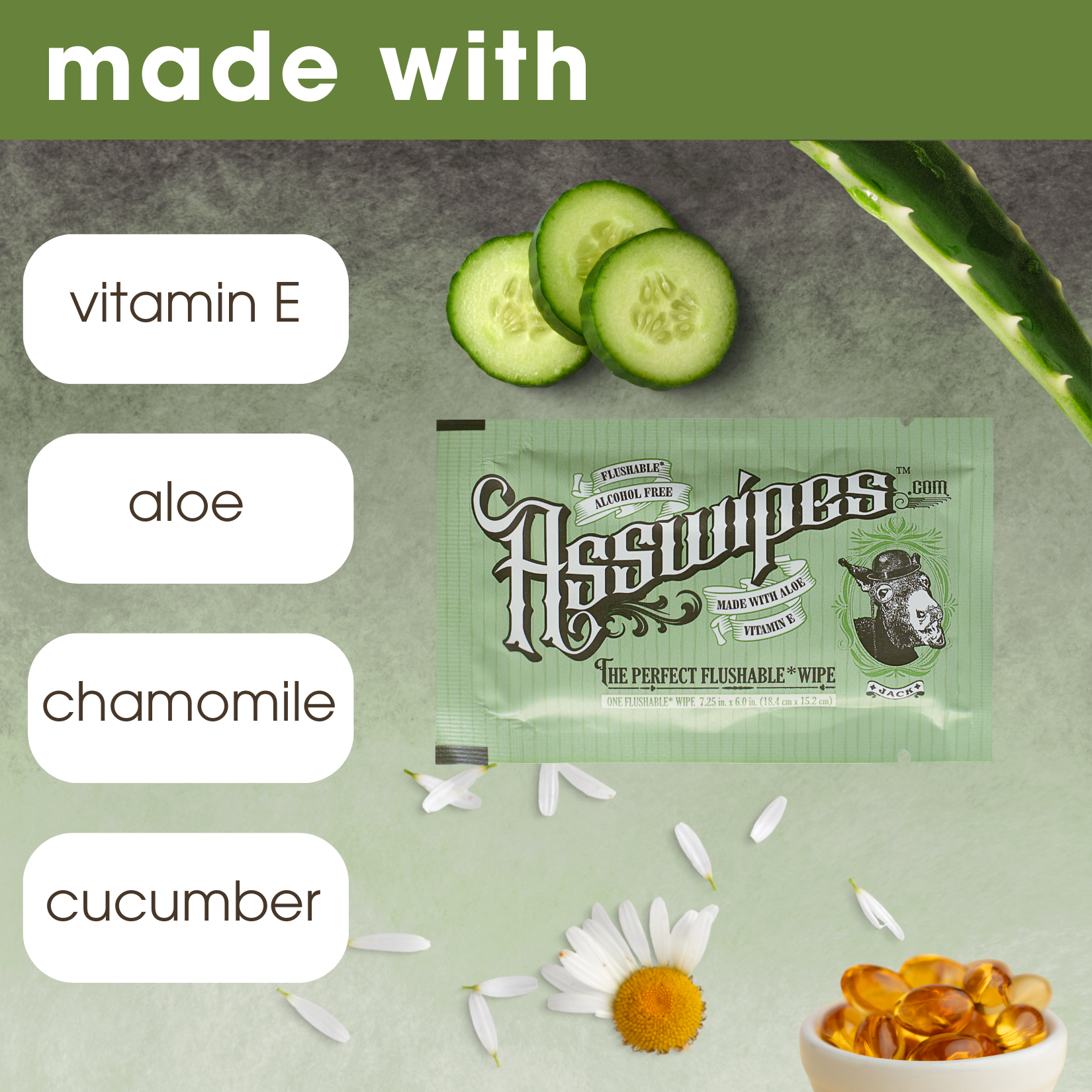 Fresh Body - Wholesale Face & Body Wipes - Men's - Asswipes Singles Flushable Personal Cleansing Wipes To Go6