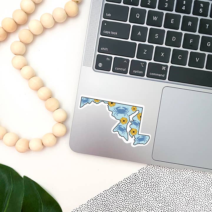 Jami Creates - Wholesale Sticker - Maryland Blue Crab State Sticker