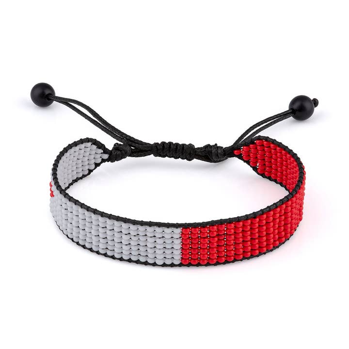 Pulsera con la bandera de Malta, ajustable, pulsera de cuerda de estilo bohemio para mujeres y hombres para venta al por mayor de Fahari Luxury