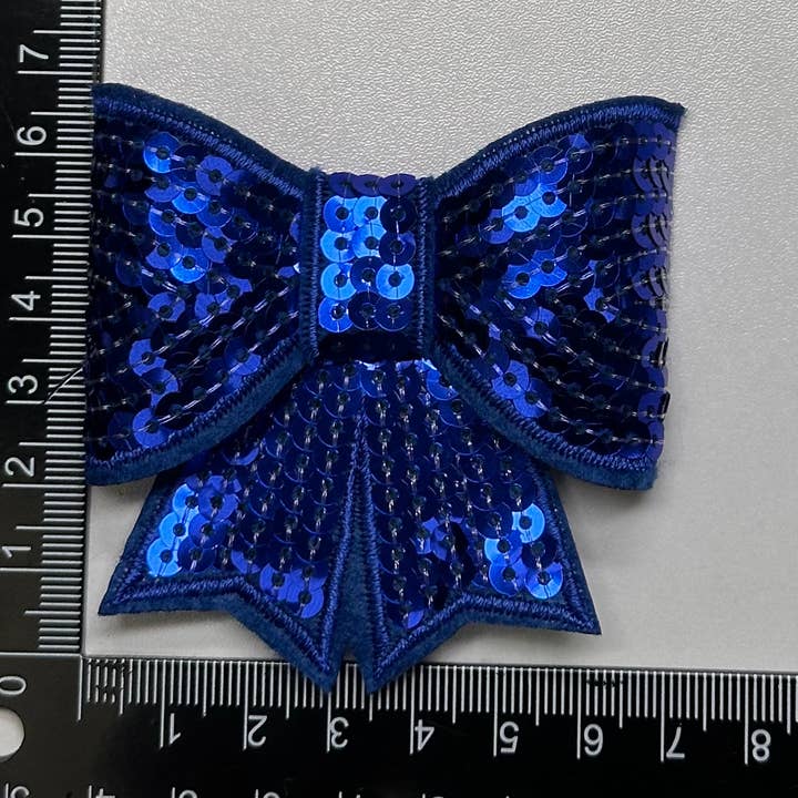 Aloe and Milk Boutique - Wholesale Patch - Sequin Bow Large Patch, sequin patch, bow patch, cheer patch9